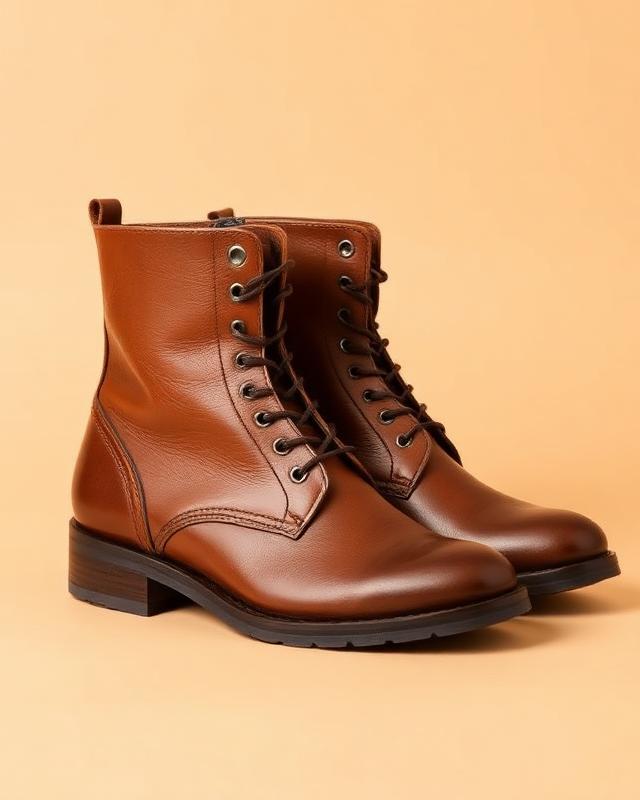 Dune Cognac ankle boots